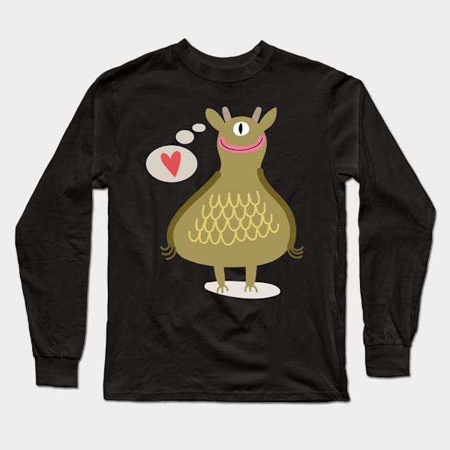 Funny monster Long Sleeve T-Shirt by Dream Store